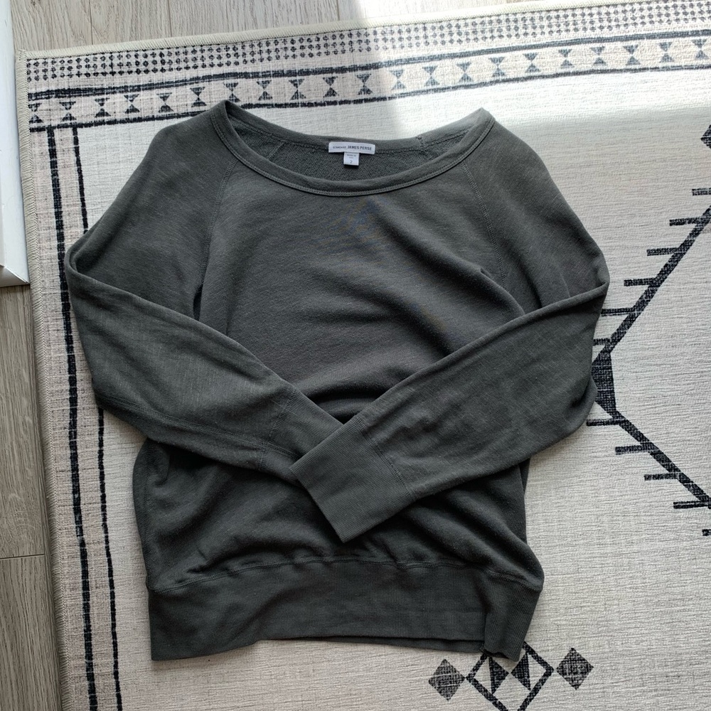 James Perse Vintage French Terry Sweatshirt Medium